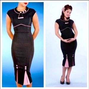 Stop Staring Pin Up Girl Dress Sz L